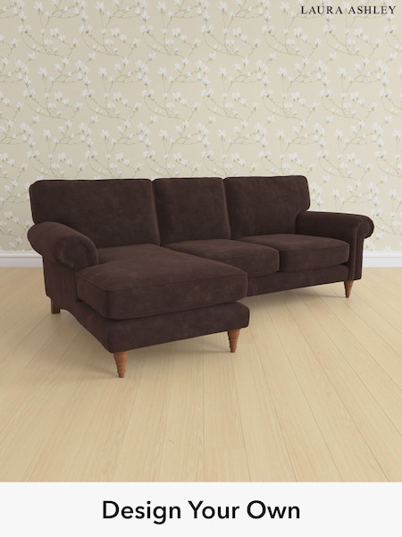 Alwyn Velvet/Chocolate Brown Kingston By Laura Ashley (W46829) | £2,125