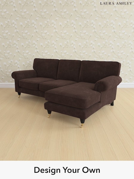 Alwyn Velvet/Chocolate Brown Kingston By Laura Ashley (W46829) | £2,125
