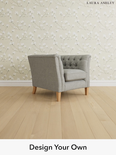 Anneliese/Steel Grey Chatsworth Button Back By Laura Ashley (W46831) | £1,050