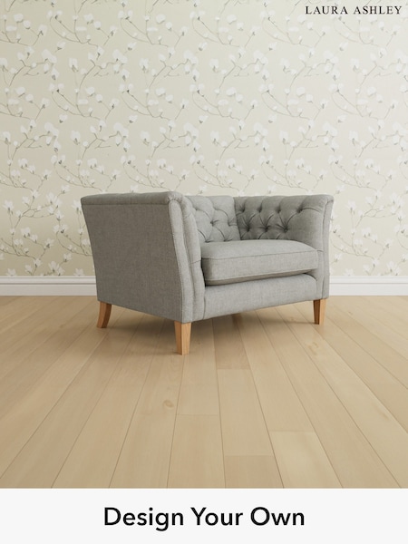 Anneliese/Steel Grey Chatsworth Button Back By Laura Ashley (W46831) | £1,150