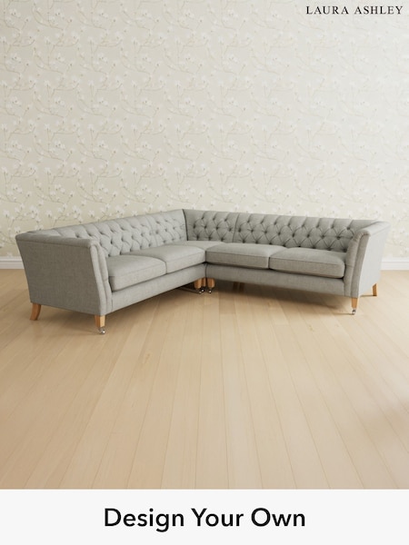 Anneliese/Steel Grey Chatsworth Button Back By Laura Ashley (W46831) | £3,050
