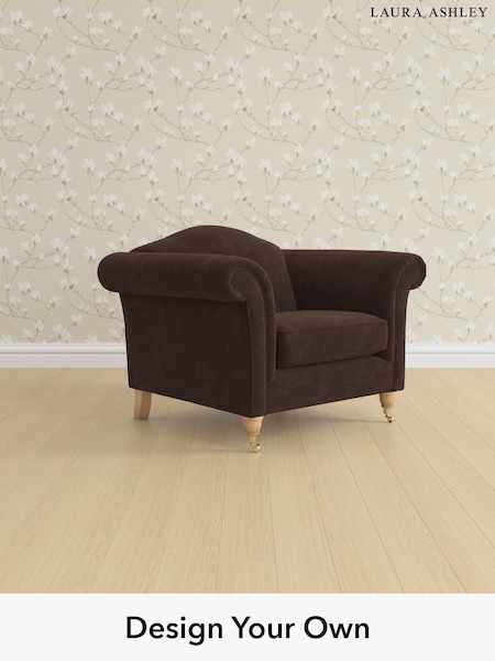 Alwyn Velvet/Chocolate Brown Gloucester By Laura Ashley (W46834) | £850