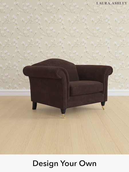 Alwyn Velvet/Chocolate Brown Gloucester By Laura Ashley (W46834) | £950