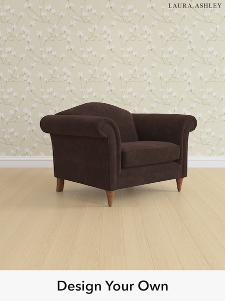 Alwyn Velvet/Chocolate Brown Gloucester By Laura Ashley (W46834) | £950