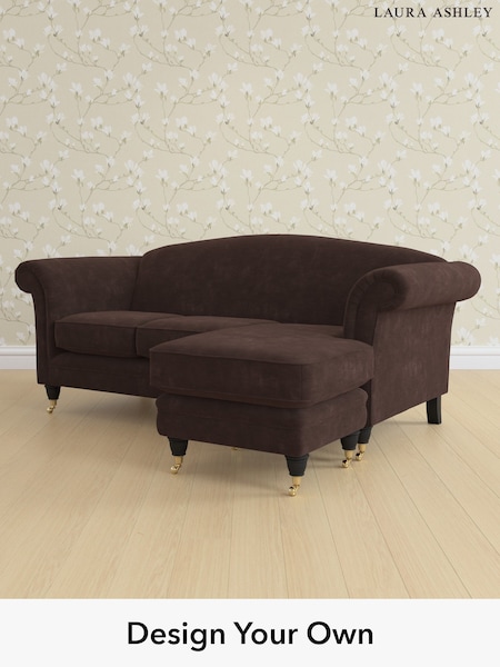 Alwyn Velvet/Chocolate Brown Gloucester By Laura Ashley (W46834) | £1,800