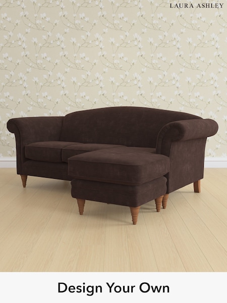 Alwyn Velvet/Chocolate Brown Gloucester By Laura Ashley (W46834) | £1,800