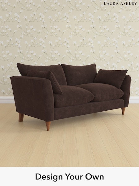 Alwyn Velvet/Chocolate Brown Casterton By Laura Ashley (W46835) | £1,325