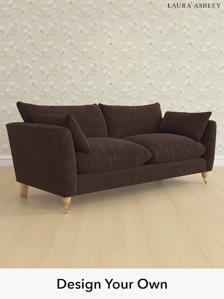Alwyn Velvet/Chocolate Brown Casterton By Laura Ashley (W46835) | £1,425