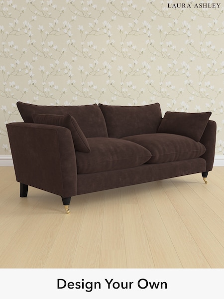 Alwyn Velvet/Chocolate Brown Casterton By Laura Ashley (W46835) | £1,425