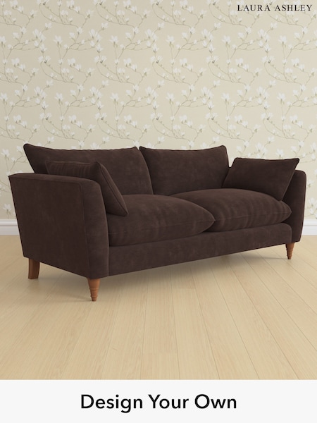 Alwyn Velvet/Chocolate Brown Casterton By Laura Ashley (W46835) | £1,425