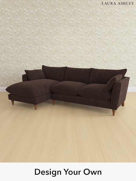 Alwyn Velvet/Chocolate Brown Casterton By Laura Ashley (W46835) | £2,175