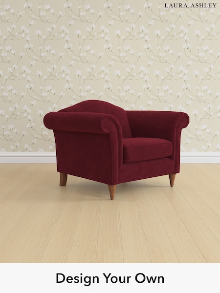Alwyn Velvet/Burgundy Red Gloucester By Laura Ashley (W46839) | £850