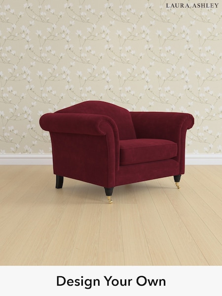 Alwyn Velvet/Burgundy Red Gloucester By Laura Ashley (W46839) | £950