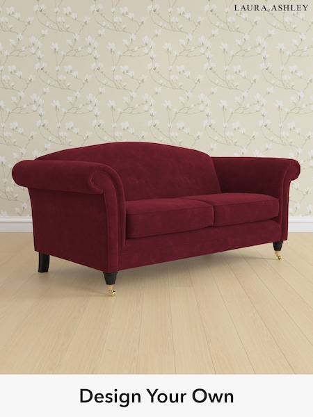 Alwyn Velvet/Burgundy Red Gloucester By Laura Ashley (W46839) | £1,325