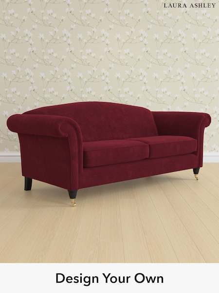 Alwyn Velvet/Burgundy Red Gloucester By Laura Ashley (W46839) | £1,425