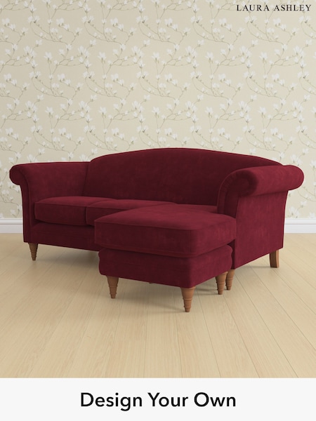 Alwyn Velvet/Burgundy Red Gloucester By Laura Ashley (W46839) | £1,800