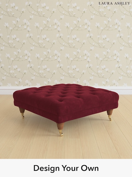 Alwyn Velvet/Burgundy Red Gloucester Button Back By Laura Ashley (W46840) | £600