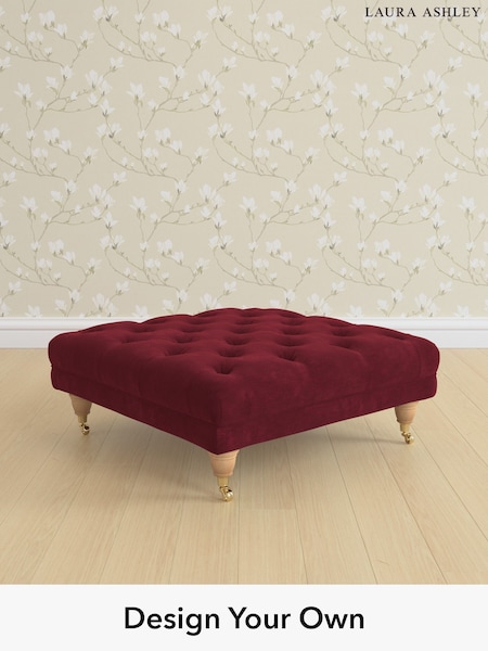 Alwyn Velvet/Burgundy Red Gloucester Button Back By Laura Ashley (W46840) | £600
