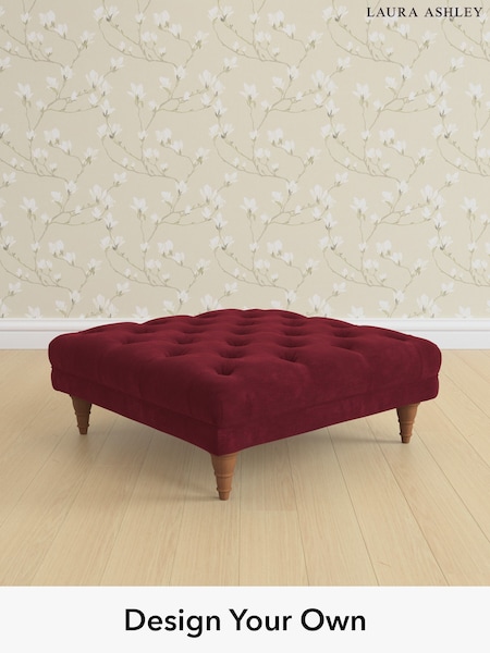 Alwyn Velvet/Burgundy Red Gloucester Button Back By Laura Ashley (W46840) | £600