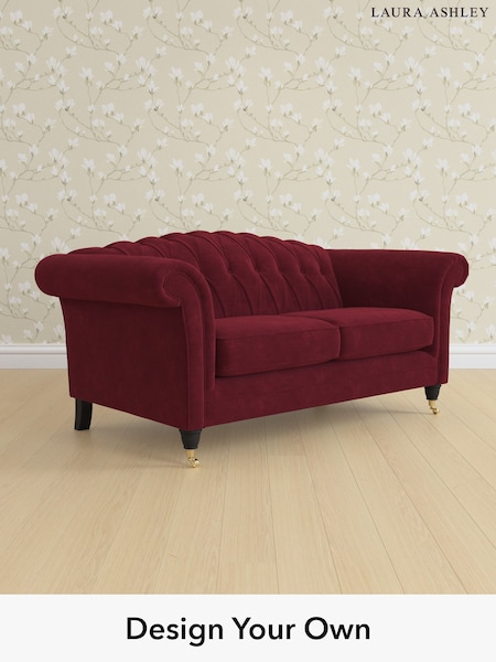 Alwyn Velvet/Burgundy Red Gloucester Button Back By Laura Ashley (W46840) | £1,325