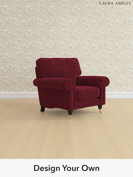Alwyn Velvet/Burgundy Red Kingston By Laura Ashley (W46841) | £875