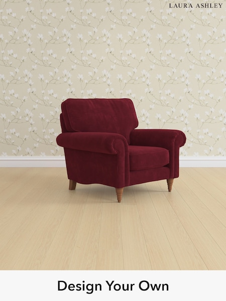 Alwyn Velvet/Burgundy Red Kingston By Laura Ashley (W46841) | £875