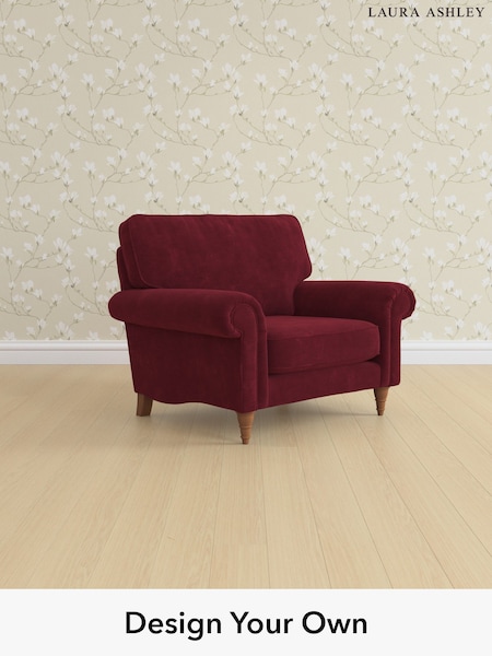 Alwyn Velvet/Burgundy Red Kingston By Laura Ashley (W46841) | £975