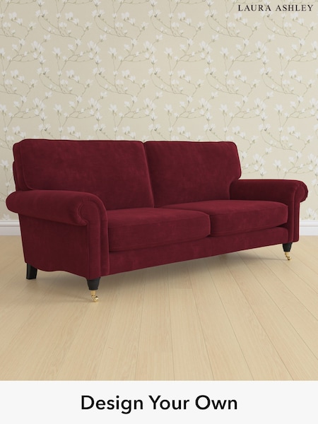Alwyn Velvet/Burgundy Red Kingston By Laura Ashley (W46841) | £1,425