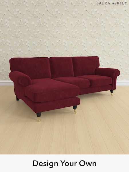 Alwyn Velvet/Burgundy Red Kingston By Laura Ashley (W46841) | £2,125