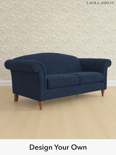 Alwyn Velvet/Midnight Navy Gloucester By Laura Ashley (W46844) | £1,325