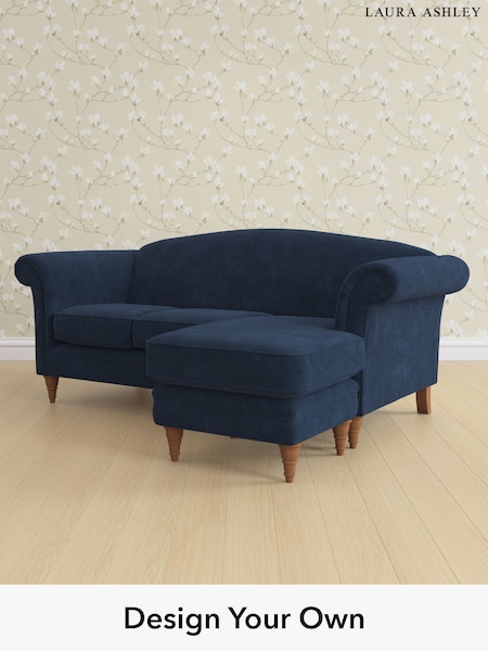 Alwyn Velvet/Midnight Navy Gloucester By Laura Ashley (W46844) | £1,800