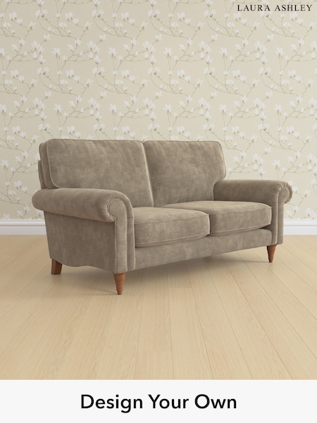 Alwyn Velvet/Truffle Natural Kingston By Laura Ashley (W46845) | £1,225