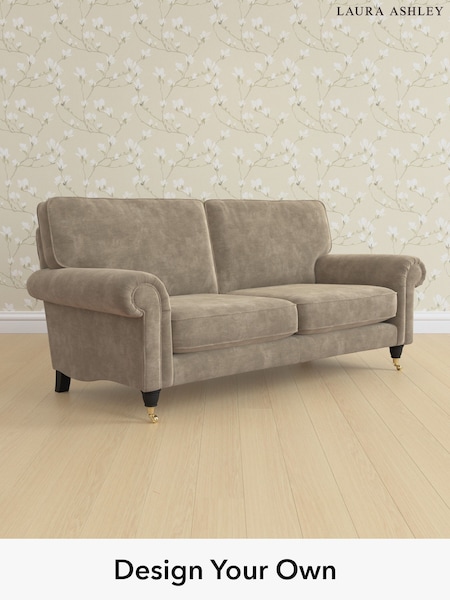 Alwyn Velvet/Truffle Natural Kingston By Laura Ashley (W46845) | £1,325