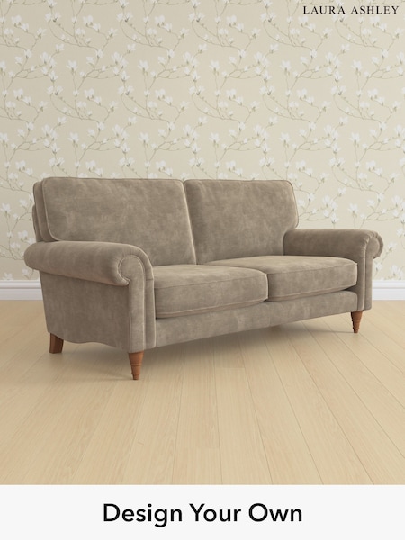Alwyn Velvet/Truffle Natural Kingston By Laura Ashley (W46845) | £1,325