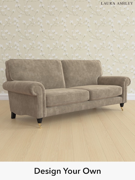Alwyn Velvet/Truffle Natural Kingston By Laura Ashley (W46845) | £1,425