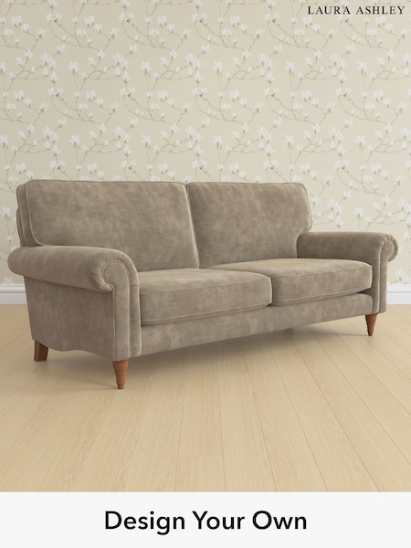 Alwyn Velvet/Truffle Natural Kingston By Laura Ashley (W46845) | £1,425