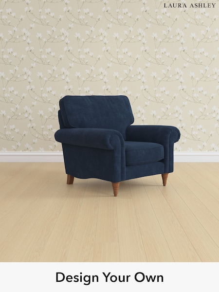 Alwyn Velvet/Midnight Navy Kingston By Laura Ashley (W46849) | £875