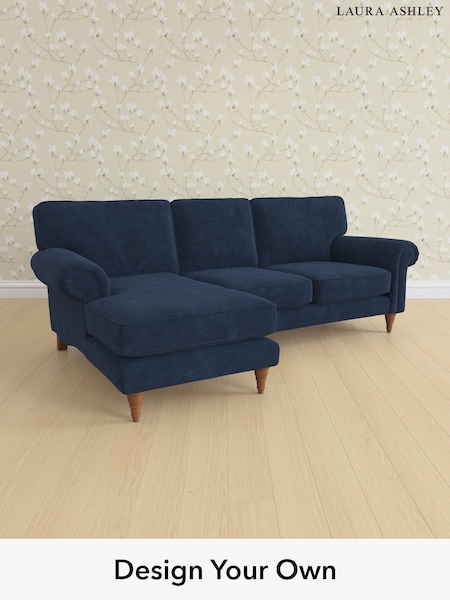 Alwyn Velvet/Midnight Navy Kingston By Laura Ashley (W46849) | £2,125