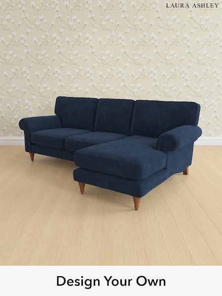 Alwyn Velvet/Midnight Navy Kingston By Laura Ashley (W46849) | £2,125
