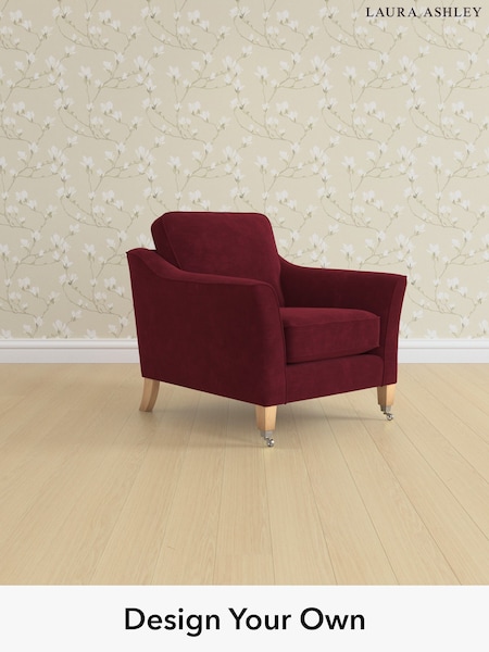 Alwyn Velvet/Burgundy Red Marford By Laura Ashley (W46882) | £775