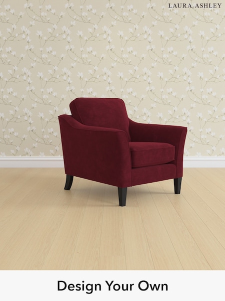 Alwyn Velvet/Burgundy Red Marford By Laura Ashley (W46882) | £775