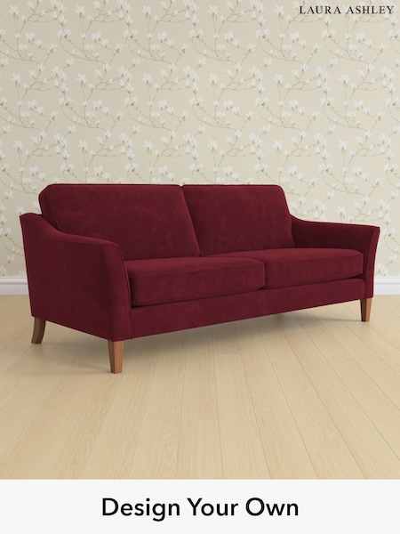 Alwyn Velvet/Burgundy Red Marford By Laura Ashley (W46882) | £1,375
