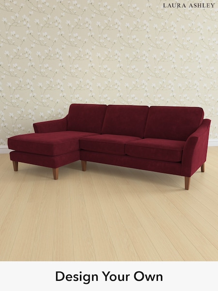 Alwyn Velvet/Burgundy Red Marford By Laura Ashley (W46882) | £2,050