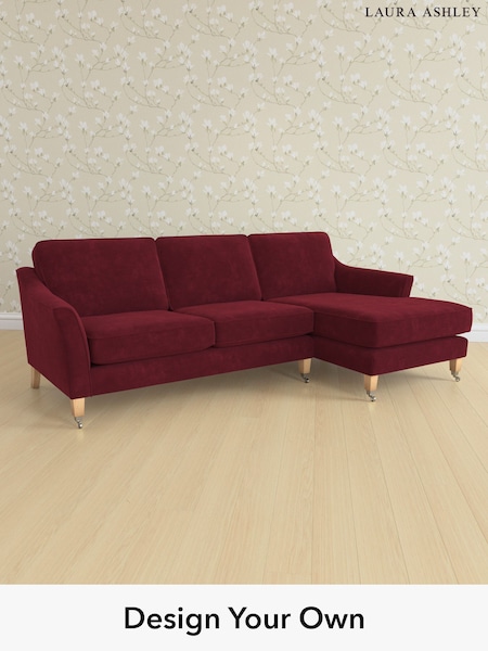 Alwyn Velvet/Burgundy Red Marford By Laura Ashley (W46882) | £2,050