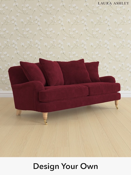 Alwyn Velvet/Burgundy Red Lynden Scatter Back By Laura Ashley (W46883) | £1,375