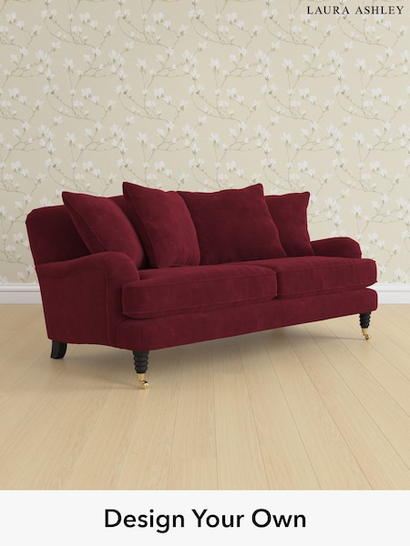 Alwyn Velvet/Burgundy Red Lynden Scatter Back By Laura Ashley (W46883) | £1,375
