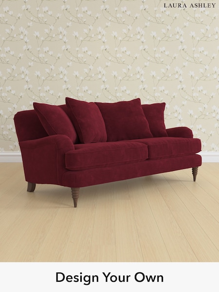 Alwyn Velvet/Burgundy Red Lynden Scatter Back By Laura Ashley (W46883) | £1,375