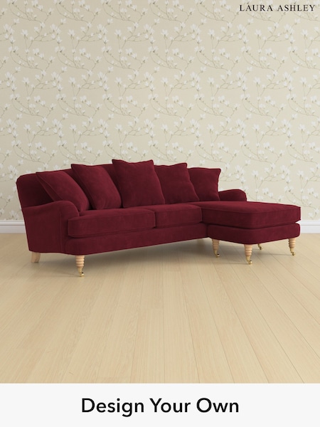 Alwyn Velvet/Burgundy Red Lynden Scatter Back By Laura Ashley (W46883) | £2,425