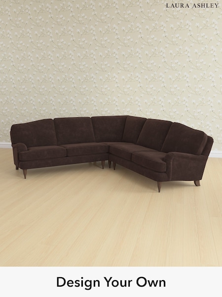 Alwyn Velvet/Chocolate Brown Lynden By Laura Ashley (W46888) | £2,750
