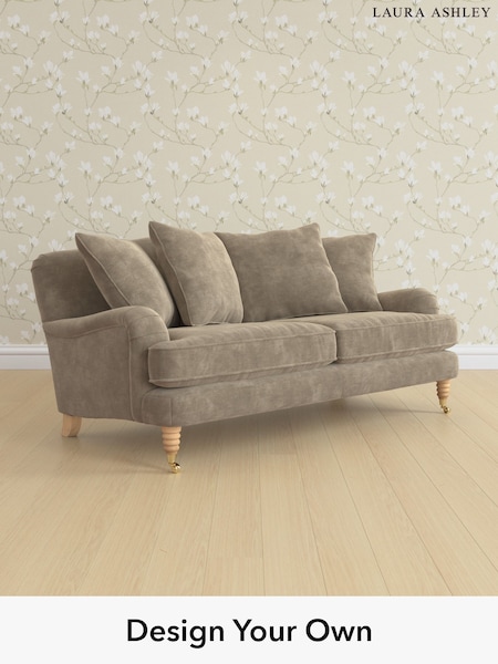 Alwyn Velvet/Truffle Natural Lynden Scatter Back By Laura Ashley (W46898) | £1,375